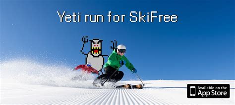 The player controls a character who skies down a mountain in search. . Downhill ski game with yeti